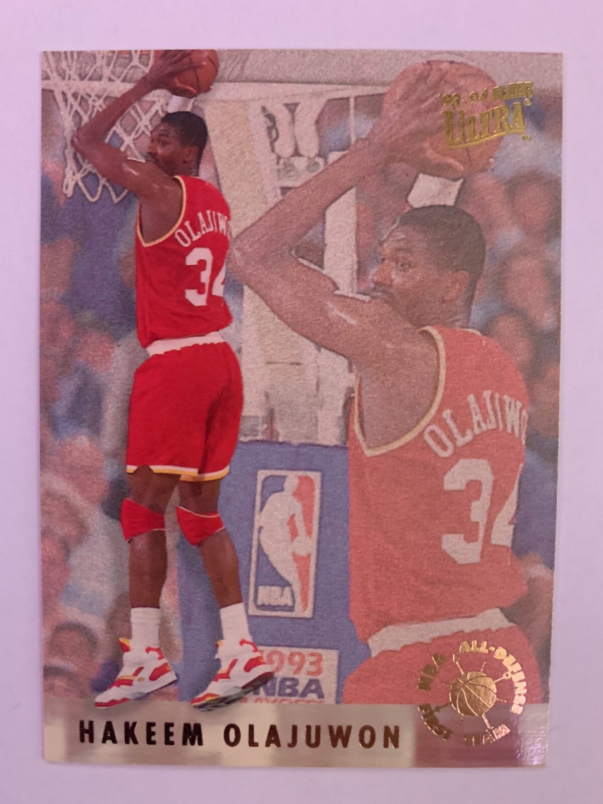 Hakeem Olajuwon - 1993-1994, Fleer Ultra - All Defensive Team #3