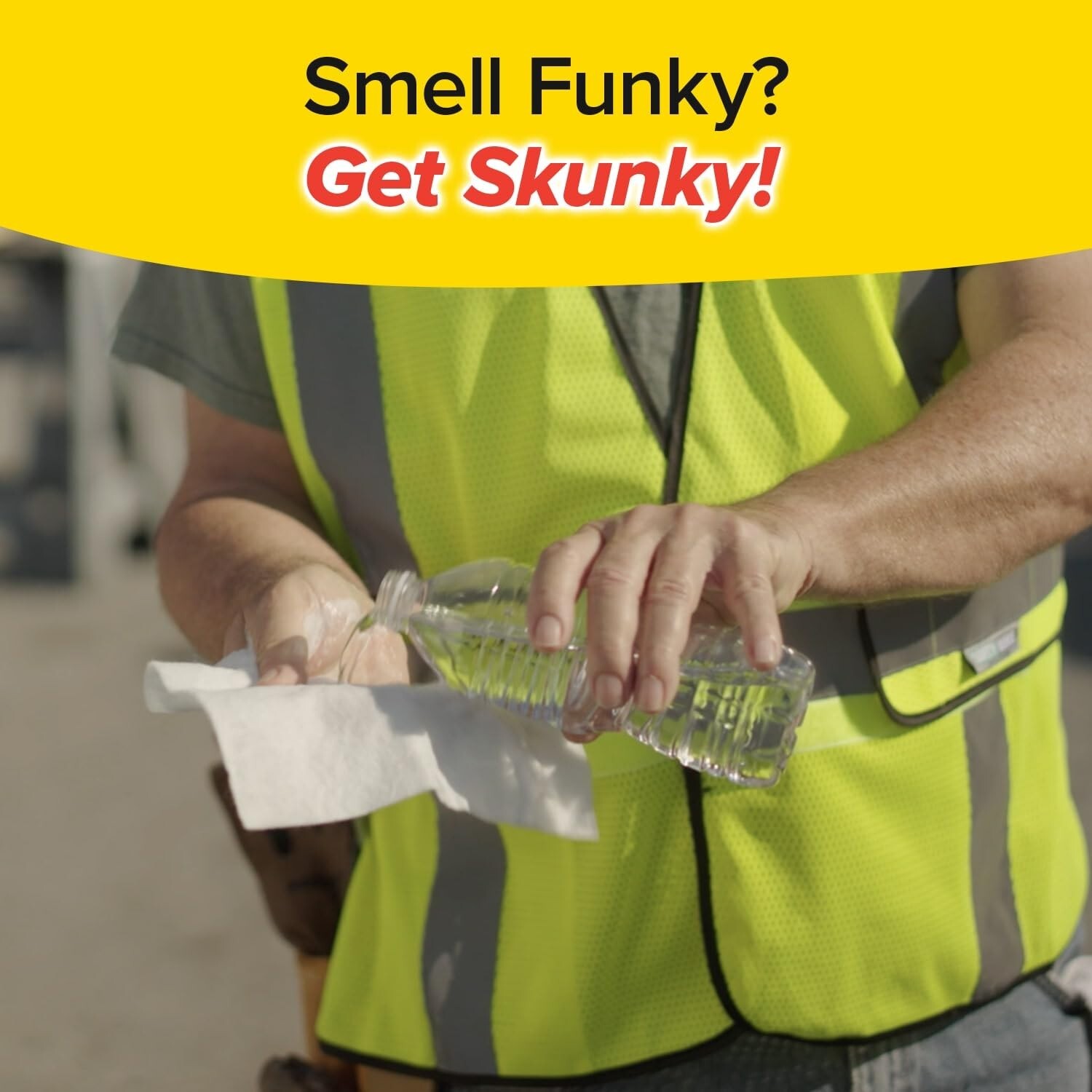 Skunky Disposable Rinse-Free Bathing Sponge Wipes,AS-SEEN-ON-TV,Cleans WithouUS