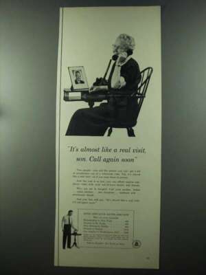 1956 Bell Telephone Ad - It's Almost Like a Real Visit