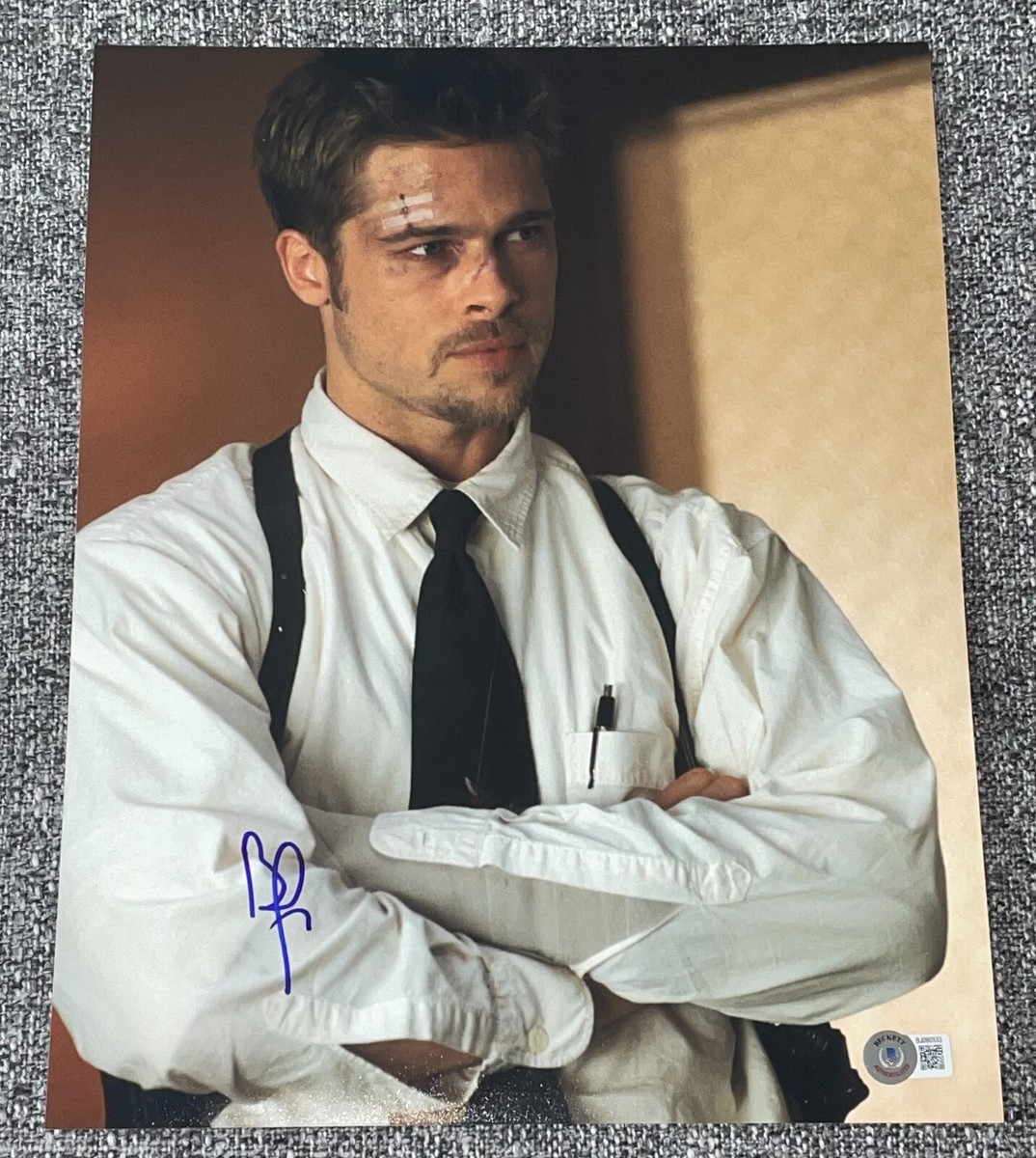 Brad Pitt Signed Autograph 11x14 Photo Se7en Seven Legend Proof