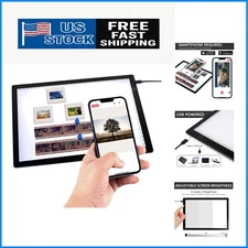 Adjustable Brightness LED Light Box for Scanning Slides and Artist Sketching