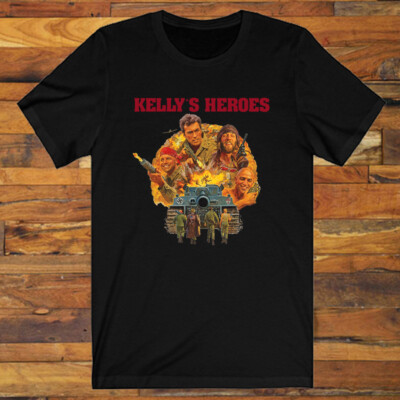 The Famous Guns of Kelly's Heroes Movie Men's Black S-5XL