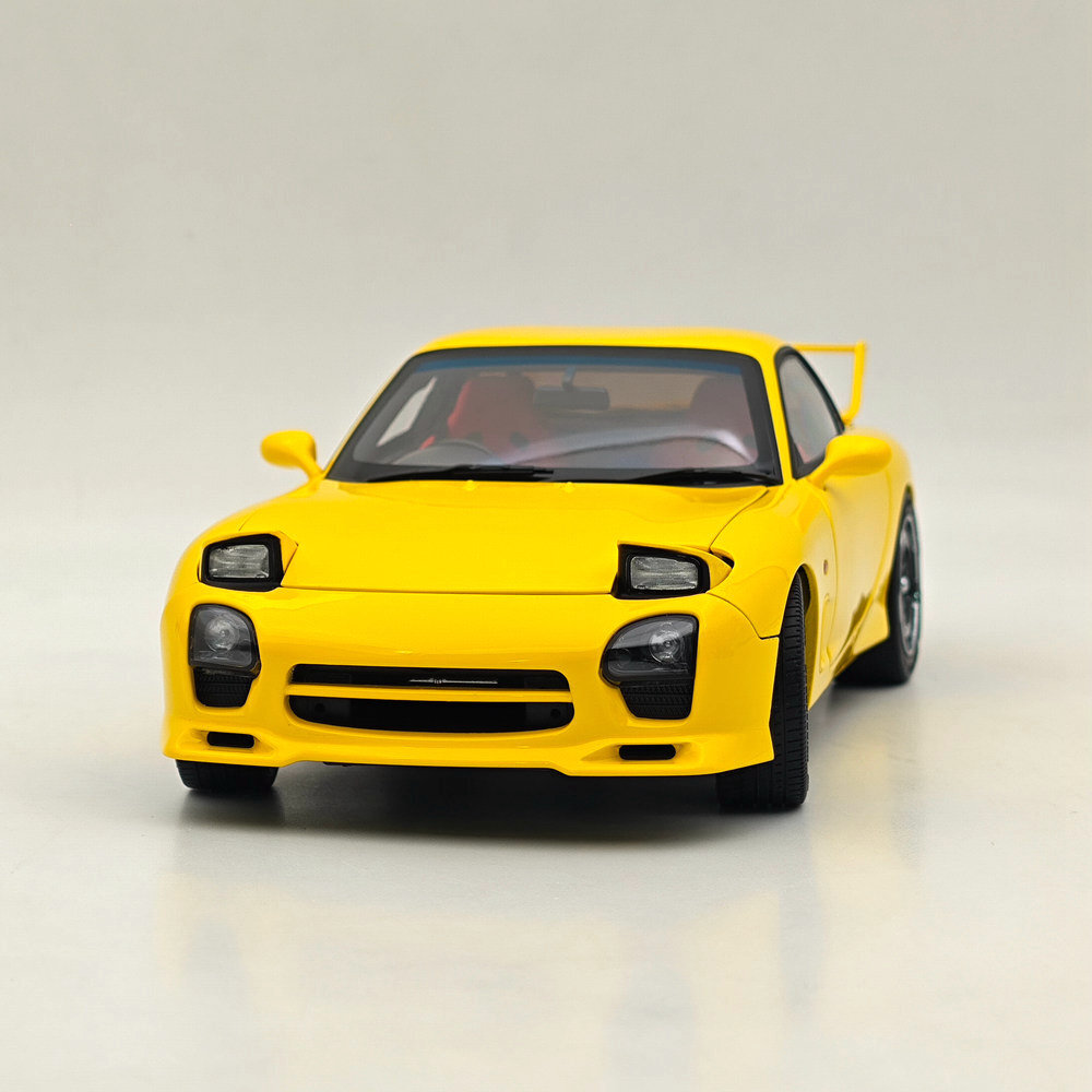 POLAR MASTER 1:18 Mazda RX-7 SPEED PLM22-002-1 Yellow Alloy