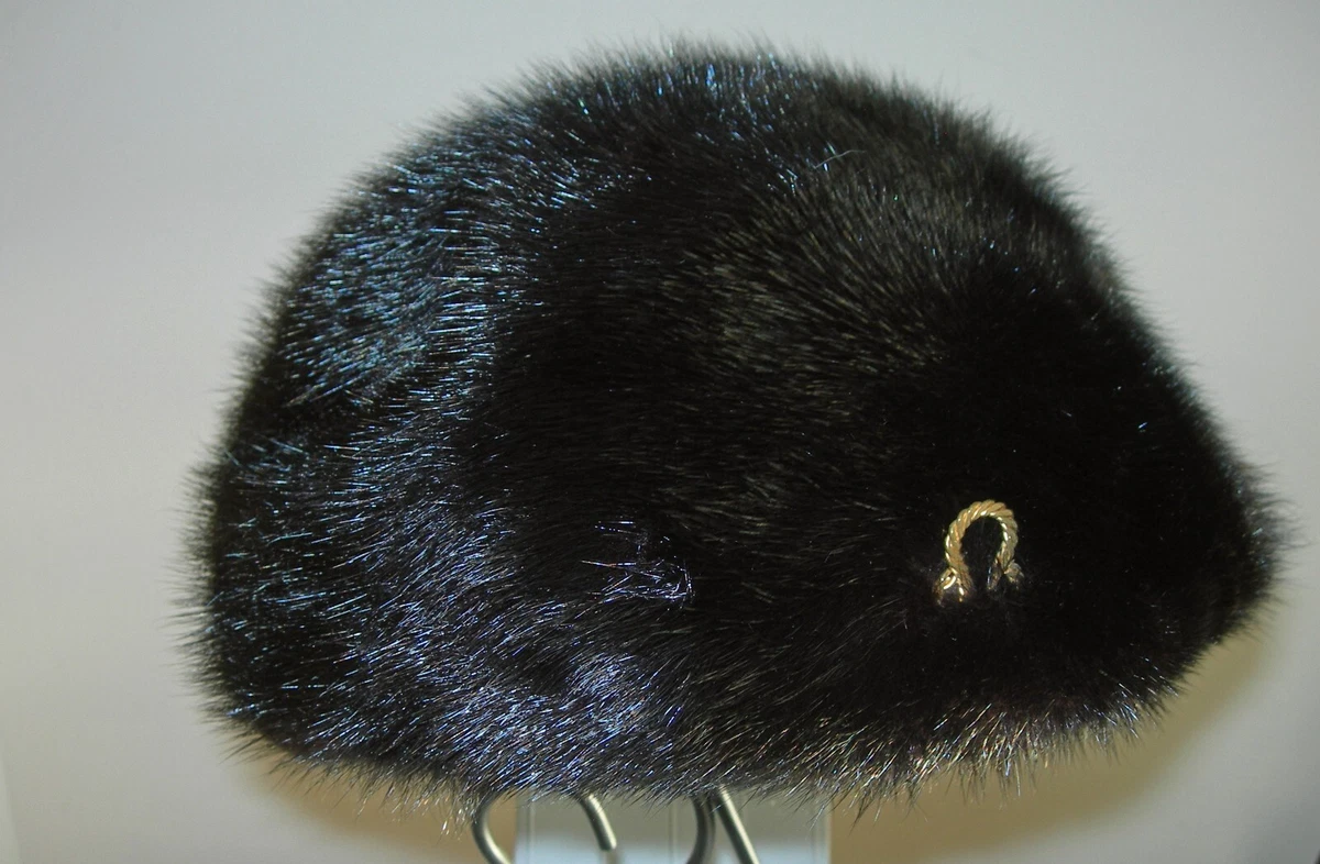 Fur Pillbox Black Vintage Hats for Women for sale | eBay display picture 1