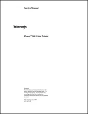 Xerox/Tektronix Phaser 560 Color Printer Complete Service Manual *PAPER not PDF*