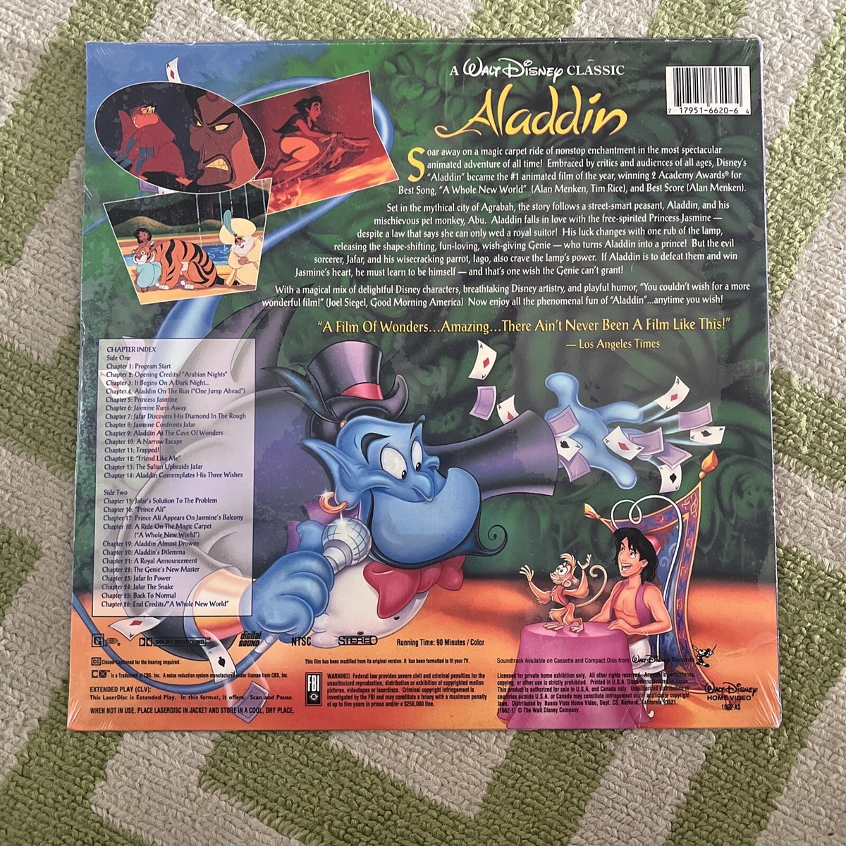 WALT DISNEY'S ALADDIN LASERDISC - LIKE NEW | eBay