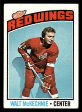1976-77 Topps Walt McKechnie #196 - Detroit Red Wings - VG