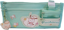Pencil Case Hello Kitty  Friends Pochacco Canvas Zipper Pouch Bag 8x5" NEW
