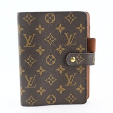 LOUIS VUITTON Monogram Agenda MM Day Planner Cover R20105 LV Auth P3830CS808