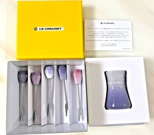 LE CREUSET Food Pick & Small Jar Set Bluebell Purple/powder purple/pink blossom