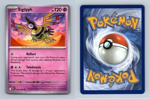 Sigilyph #038/086 Scarlet & Violet White Flare Uncommon Pokemon 2025 TCG Card