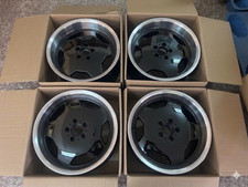 Mercedes Benz 18 Staggered Wheels W201 W124 W140 R129 Monoblock Amg Silver