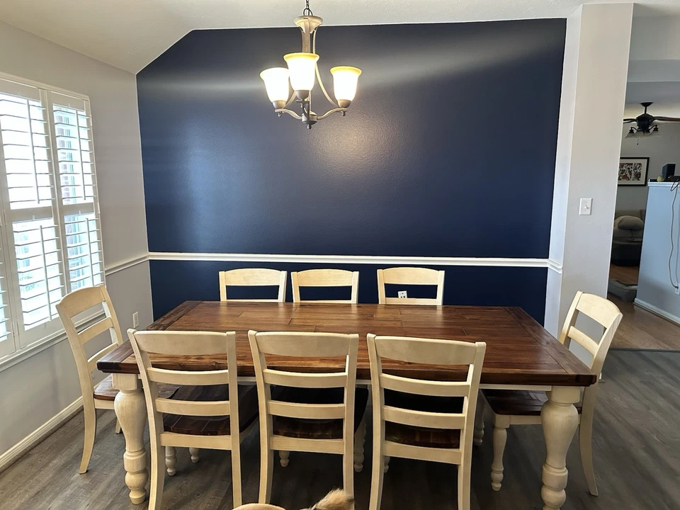 Ashley Furniture Marsilona Kitchen Table and 8 Chairs  - Image 2 of 4