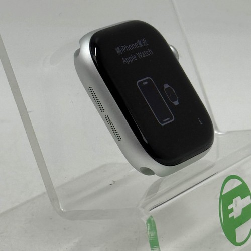 GPS Only Apple Watch Series 10 42MM Silver Aluminum Denim Sport Band MWWA3LW/A - Photo 2 sur 8