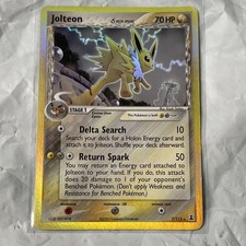 Carta Pokemon Jolteon 7/113 EX Delta Species Holo rara 2005 quasi nuova come nuova TCG