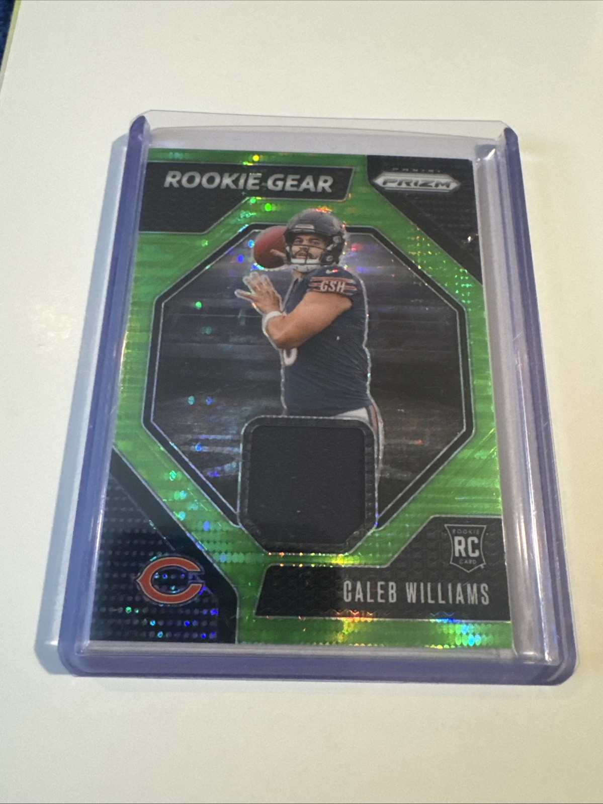 2024 Panini Prizm - Rookie Gear Caleb Williams Neon Green Pulsar Prizm RC Patch