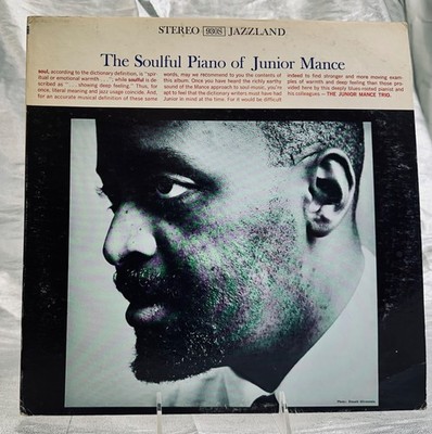 LP: Junior Mance, The Soulful Piano Of Junior Mance, Jazzland, Stereo, 1960, Jaz