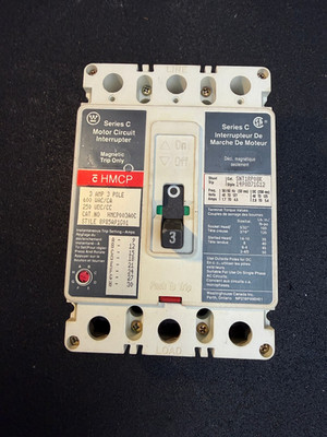 Westinghouse HMCP003A0C  3 AMP Motor Circuit Protector Breaker, 3 Poles - Clean