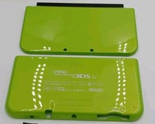 New Nintendo 3ds Xl LL Lime Green Replacement Shells Front/Rear  Rubbers Screws
