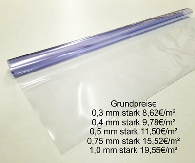 Achilles Zeltfensterfolie Fensterplane transparente PVC Folie Klarsichtfolie