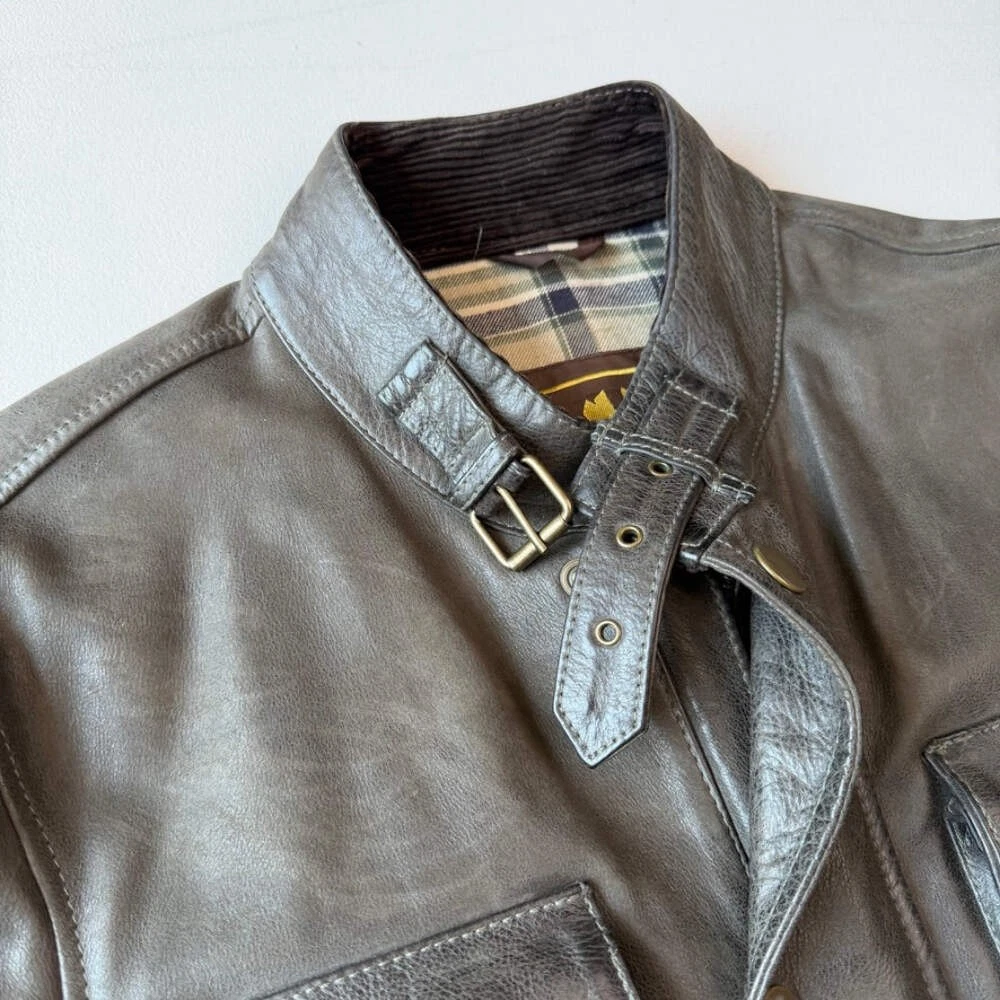 Belstaff Brad Gold Label (M) Motorcycle Leather Jacket image 10