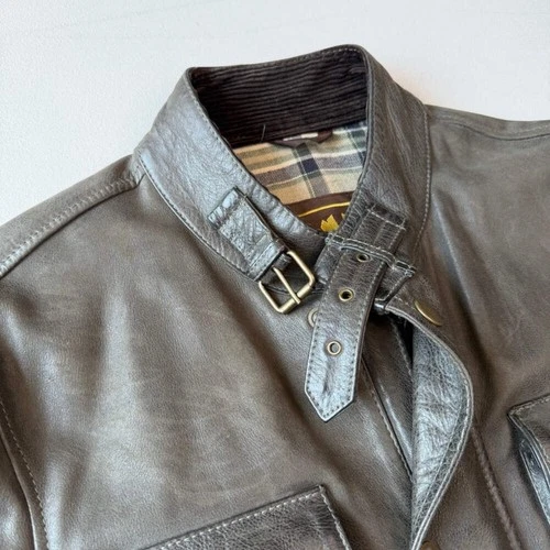 Belstaff Brad Gold Label (M) Motorcycle Leather Jacket image 10