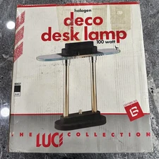 Halogen Art Deco Desk Lightning Bug Luce Collection 1990 WORKS