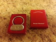 Weight Watchers Keychain Key Ring Fob Box 10 lb Award Milestone Congratulations