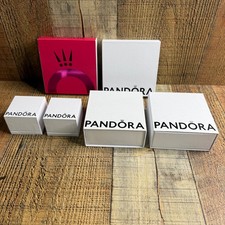 PANDORA Brand White Bracelet Ring Charm Box Jewelry Gift Boxes Lot Of 6