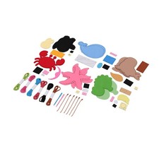 Sewing Kit For Kids Educational Interactive Non Woven Fabric Sea Animal Sew XDSX