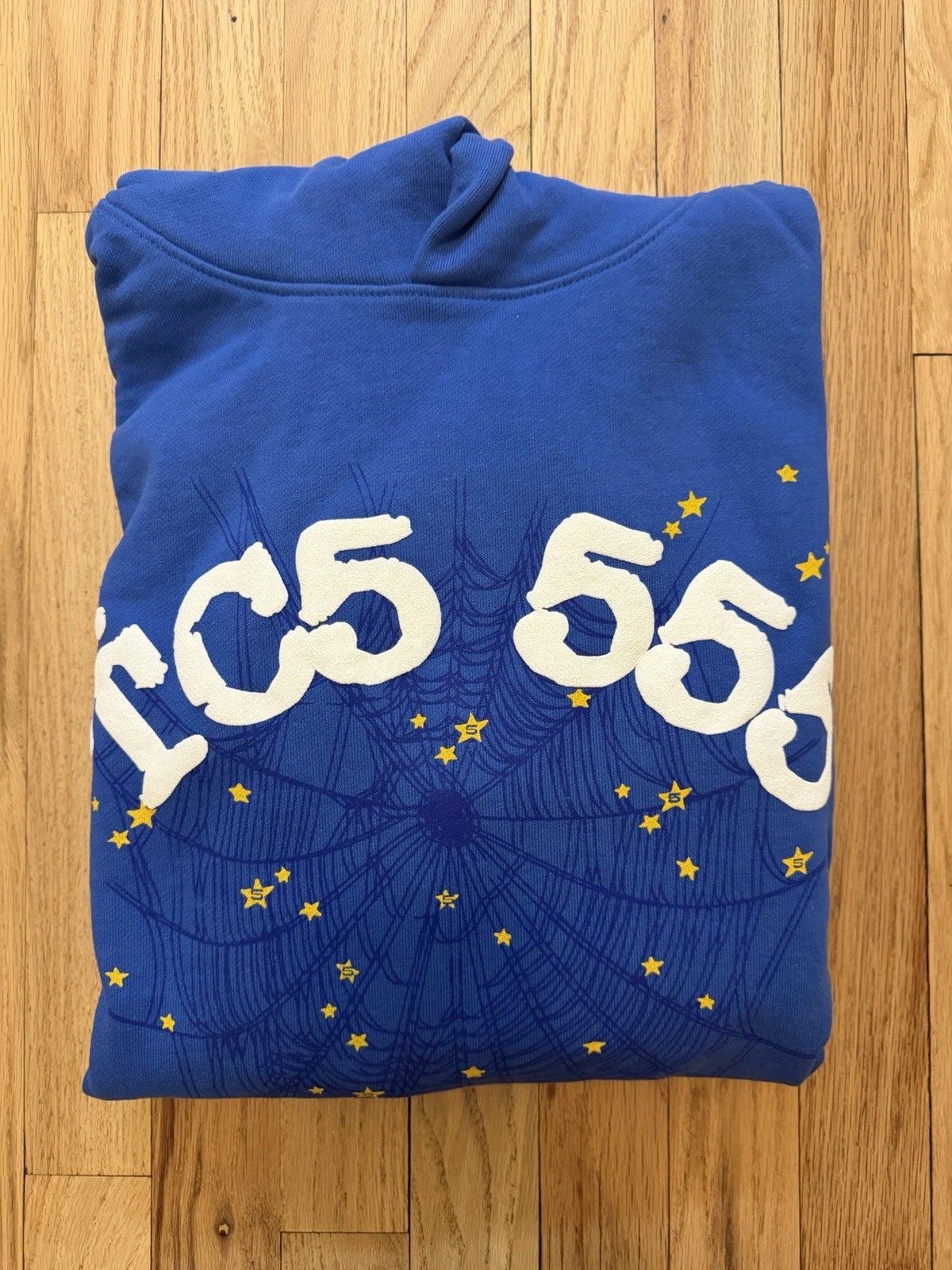 TC5 Sp5der Hoodie Blue Size Medium image 5