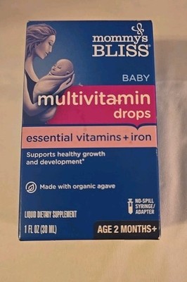 Mommy's Bliss Baby Multivitamin Drops + Iron  1 fl oz  Ex: 10/26