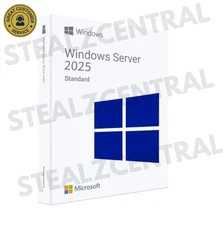 2025 Windows Server Standard 5 Cal 64-bit License & DVD 16 Core Fast Shipping