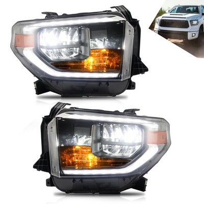 VLAND Paar LED Scheinwerfer für Toyota Tundra 2014-2020 Sequentiellem Blinker