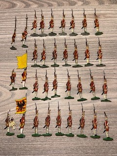 34 Zinnfiguren/Flachfiguren
