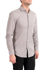 Hugo Boss Men's "Jason" Multi-Color Plaid Long Sleeve Dress Shirt US 15 IT 38