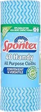 Spontex 40 Handy All Purpose Cleaning Cloths on a Roll