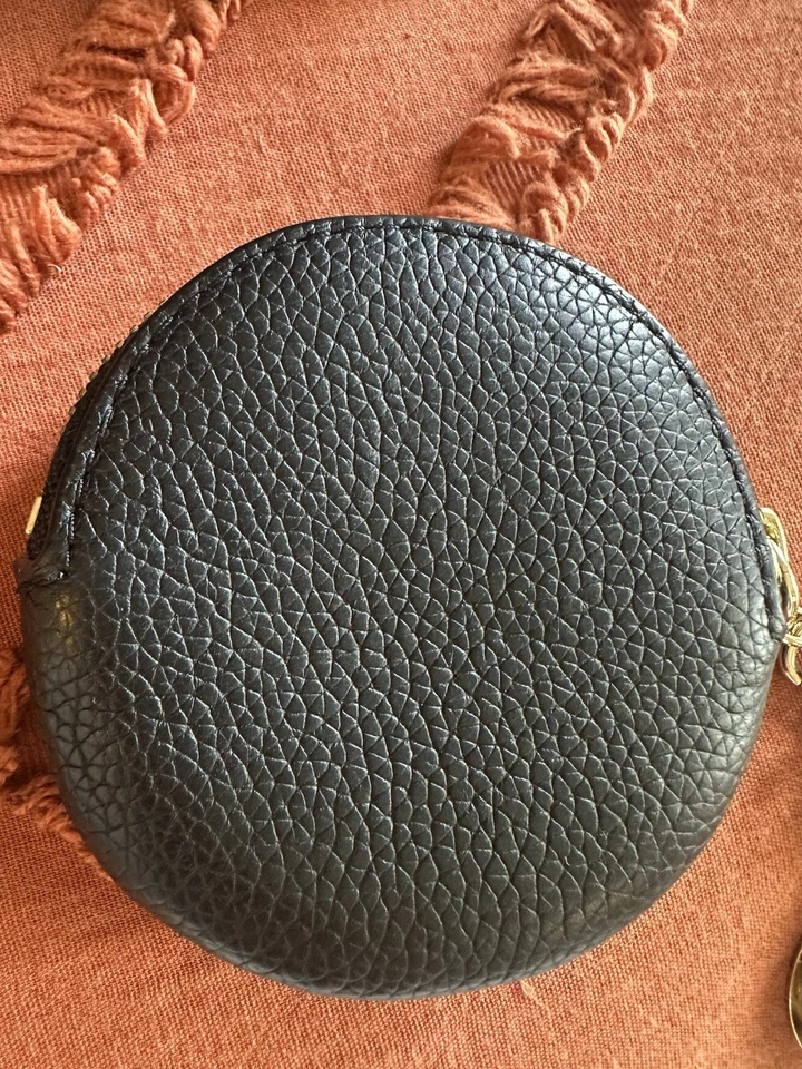 kate spade 黑色天鹅绒皮革珍珠钱包硬币袋套装 — 第 4/4 张图片