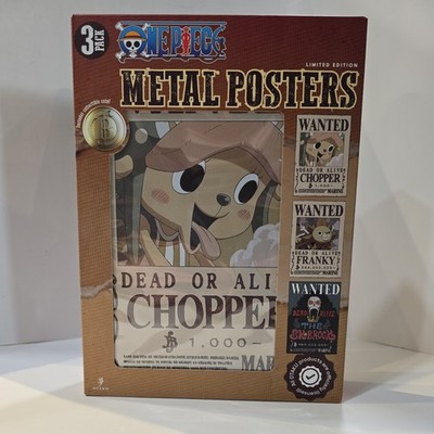 One Piece Limited Edition Metal Wanted Posters (3-Pack)–Chopper