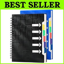 Organizational Spiral Notebooks - 2 Pack, 480 Pages, A4 Size