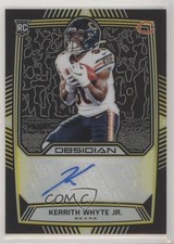2019 Panini Obsidian Rookie Electric Etch Yellow 1/25 Kerrith Whyte Jr Auto 0c6