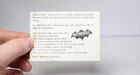 Corgi 267 Batmobile Slip Of Paper 1960s Lot 4