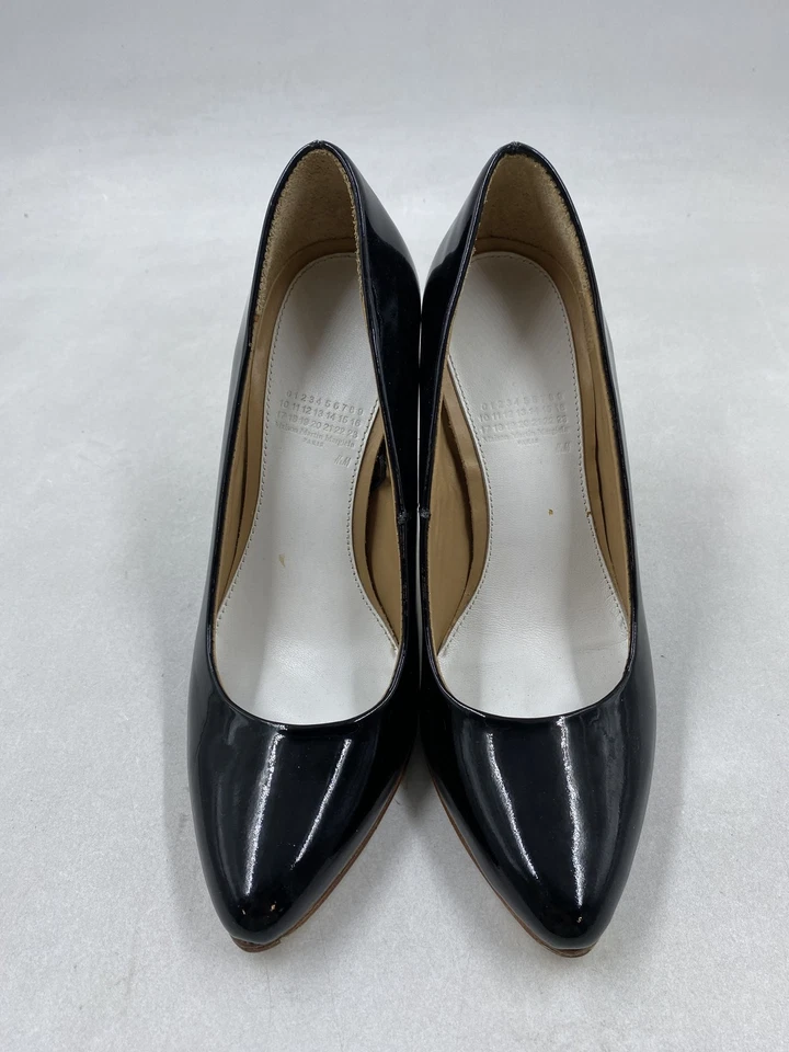 Cuña de charol negro Maison Martin Margiela Plexi W 7,5 Foto 2 de 4