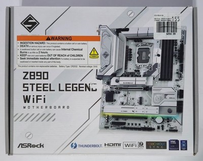 ASRock Z890 Steel Legend WiFi LGA 1851 Intel Z890 SATA 6Gb/s ATX Motherboard