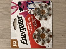 NEW Energizer 312 Long Lasting Hearing Aid Battery 16 PACK