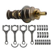 Engine Crankshaft w/ Connecting Rods & Bearing Set for Toyota 2AZ-FE DOHC 2.4L