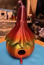 Birdhouse Made in USA Multi Color Iridescent with Removable Bottom for Cleaning.