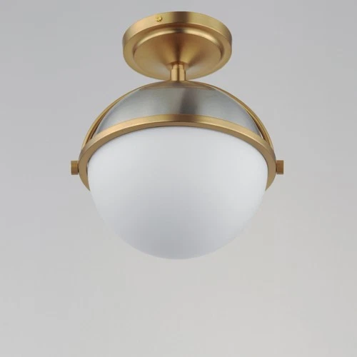 Maxim 12410 Duke 10"W Semi-flush Globe Ceiling Fixture - Black - Picture 4 of 9
