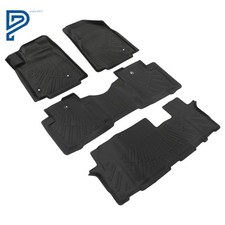 For Honda Pilot 2009-2015 Black Tpe All-weather 4 Pcs Floor Mats Liner For Honda Pilot 2009-2015 Black Tpe All-weather 4 Pcs Floor Mats Liner