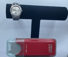 Women's Swatch 33mm WR Swiss Quartz Irony Stainless Steel Watch NWT 82g